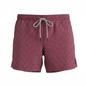 Michael Kors Red Geometric Swim Trunks